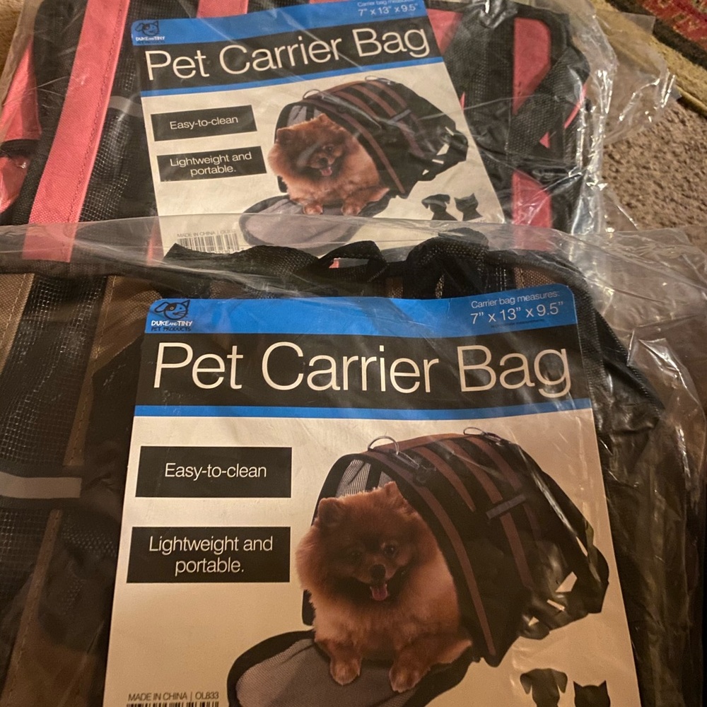 2 Small dog or carrier